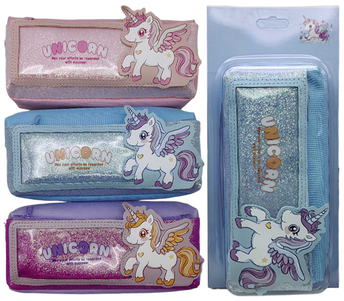 Cosmetic case /6693/ 2 snakes "Unicorn voluminous" package PVC