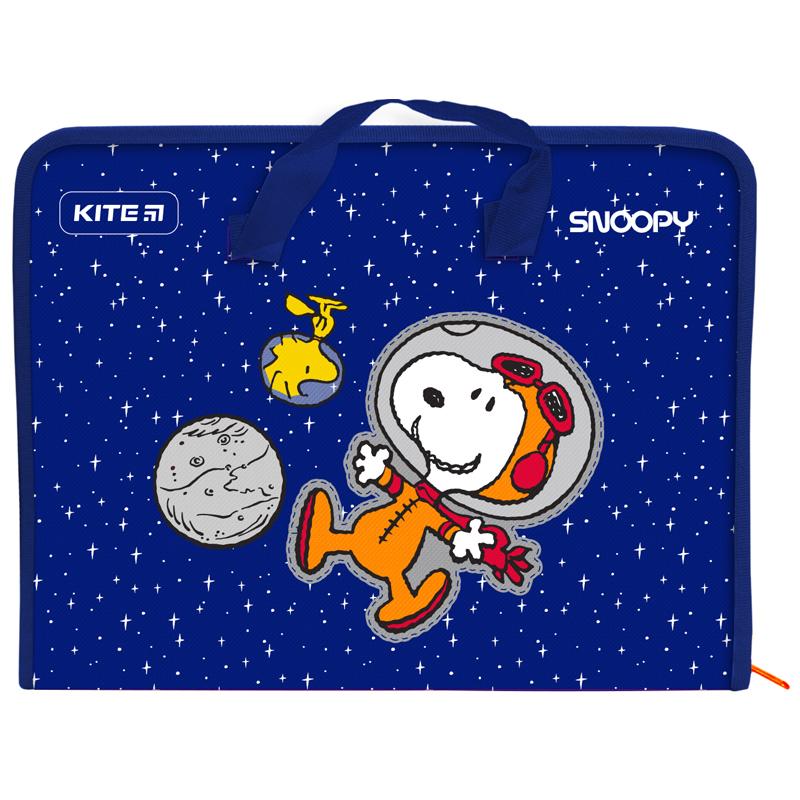 Портфель А4 на блискавці 1 від. "Kite" /SN21-202/ "Snoopy" (1/30/120)