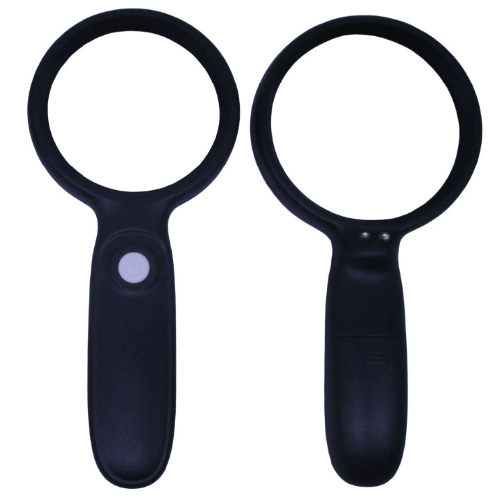 Illuminated magnifying glass /88012/ 3*90mm black (1/12)
