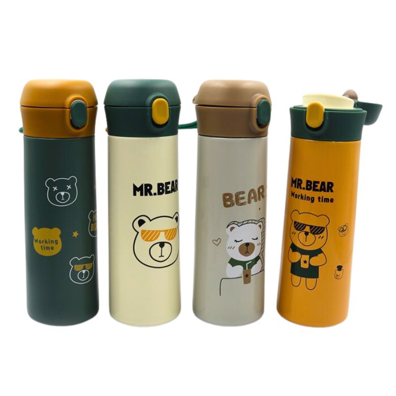 Thermos water bottle "JO" /0235/ "Mr. Bear" 500ml, double wall (1/60)