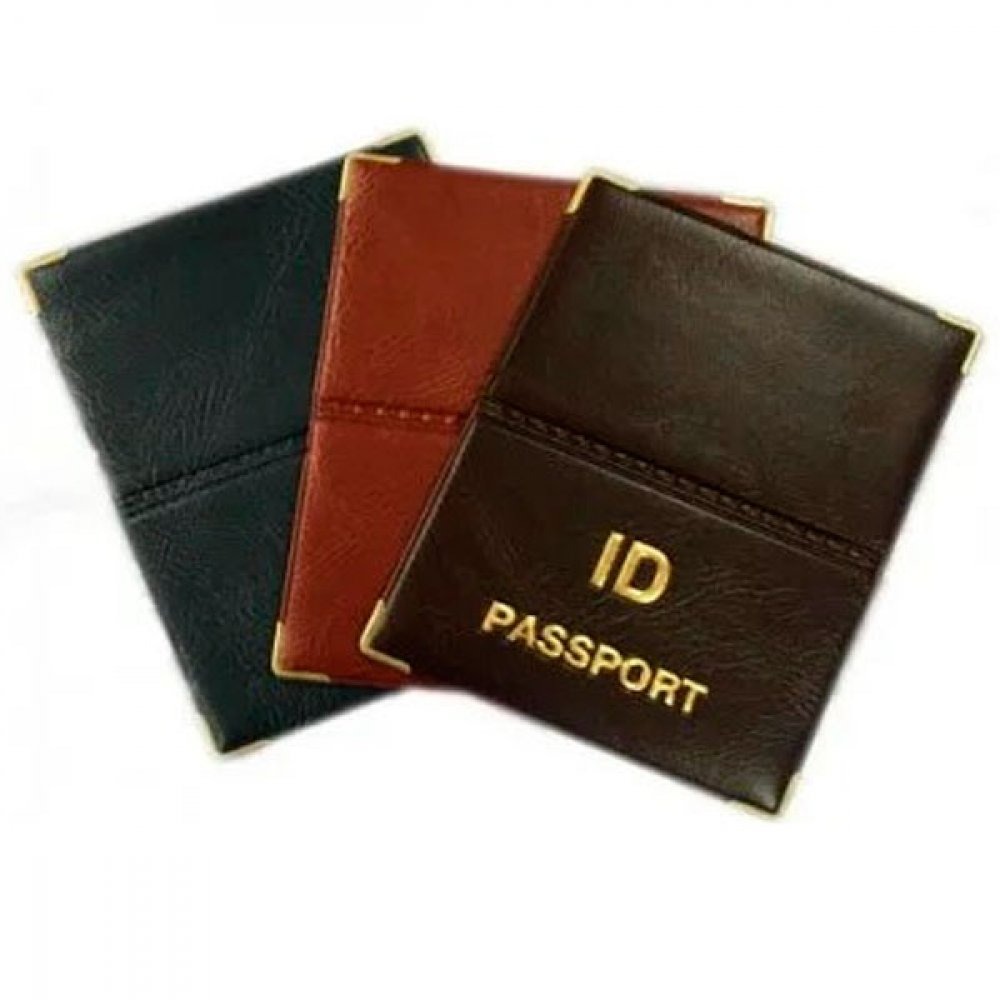 ID Passport cover "TASCOM" /128-Pa/ "ID PASSPORT" Petek, leather, upper fold, mix (1/25)