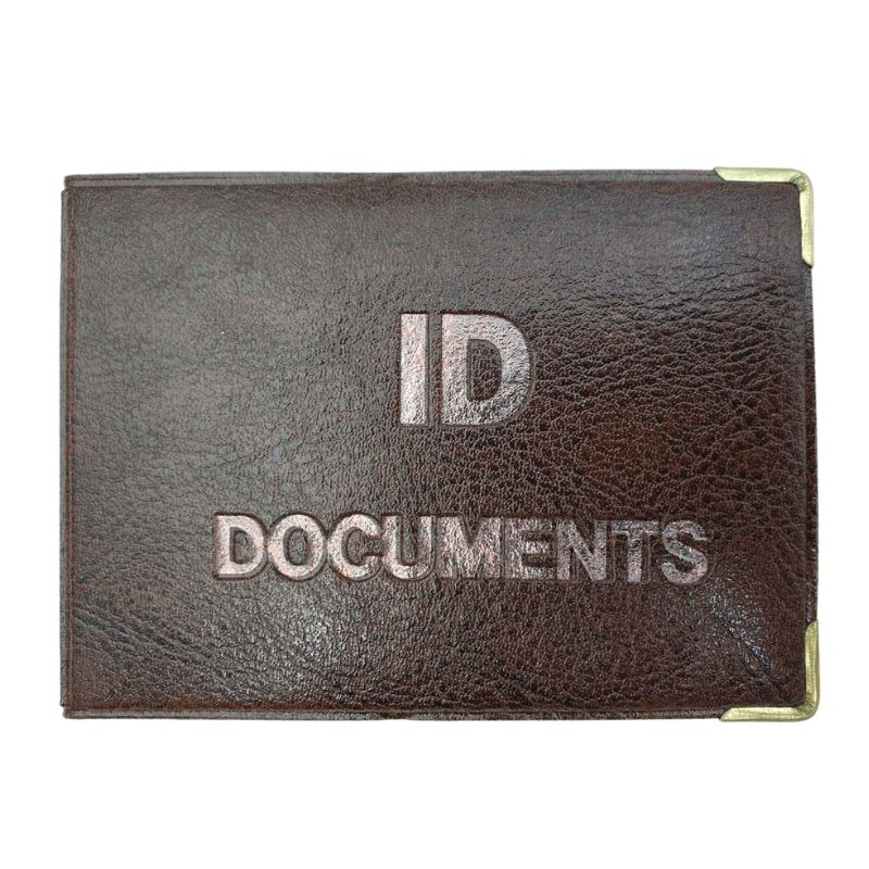 Cover ID document "TASCOM" /129-Pa/ "ID DOCUMENTS" with insert, side fold, leather (1/10)