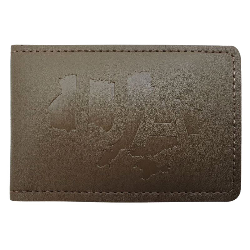 Обкладинка ID Паспорт "4PROFI" /27438/046/шкірзам, UA на мапі койот тиснення