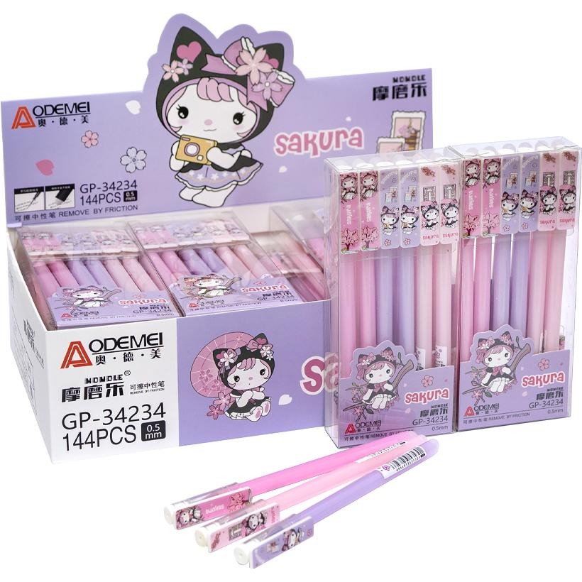 Pen "Write-erase" "AODEMEI" /34234/ "KUROMI Kuromi" 0.5mm, blue (12)