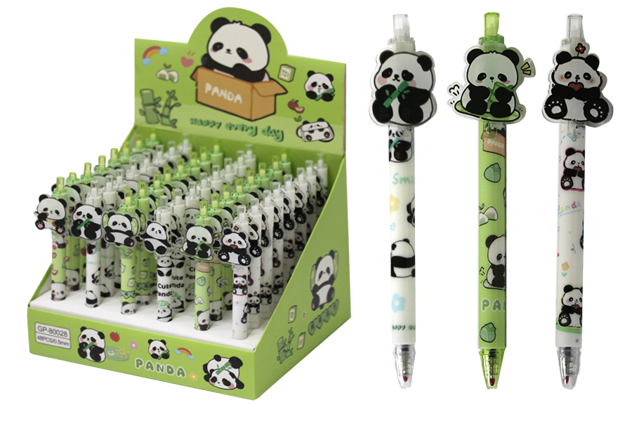Automatic gel pen "WB" /GP80028/ "Panda" 0.5mm blue (48/1728)