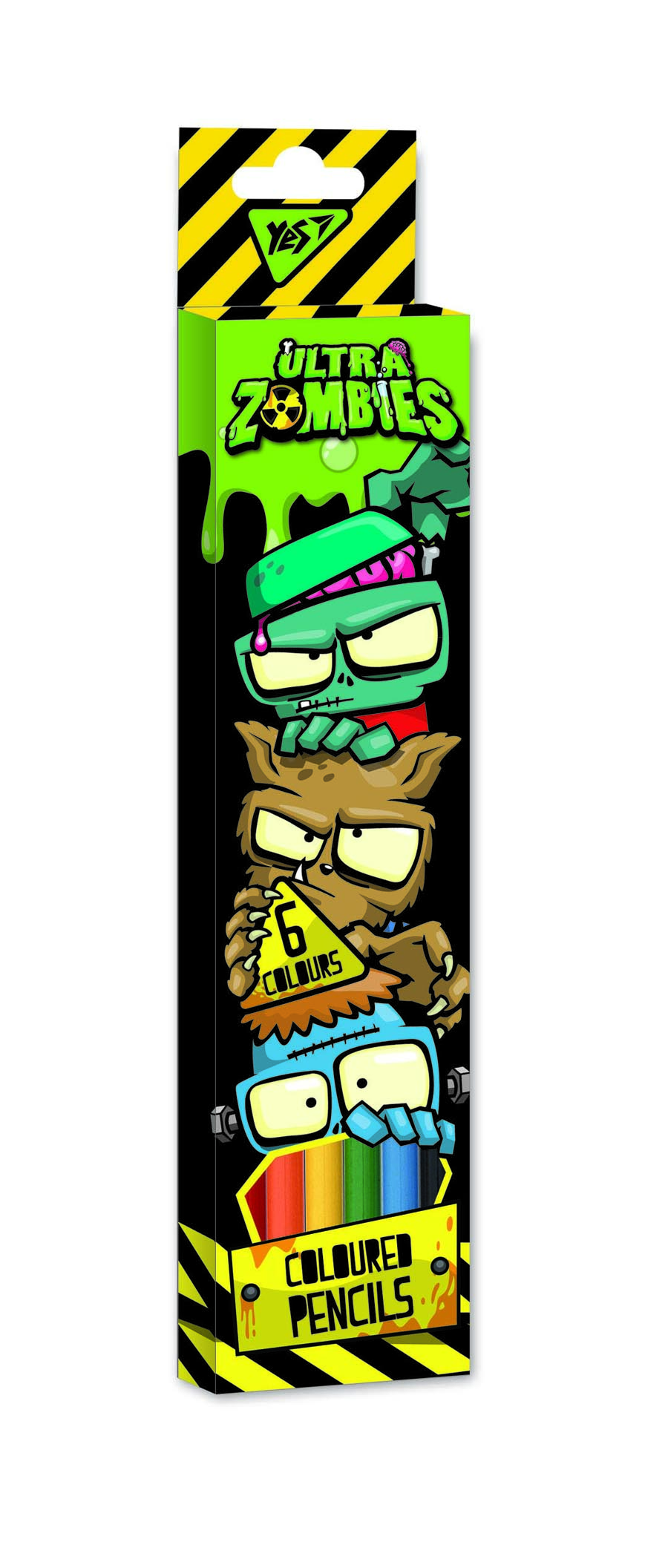 Colored pencils "Yes" 6 pcs. /290578/ "Zombie" (1/24/480)