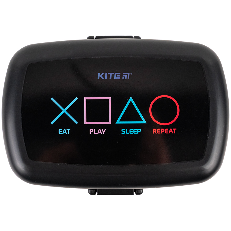 Lunch box "Kite" /K23-180-3/ 1150 ml, with filling black (1/12/48)