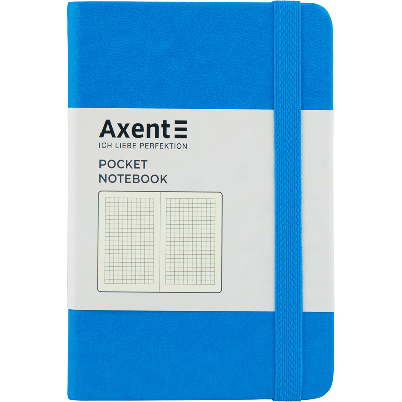 Блокнот "Axent" /8301-07-A/ Partner, 95*140/96арк, кліт, блакитна (1/24)
