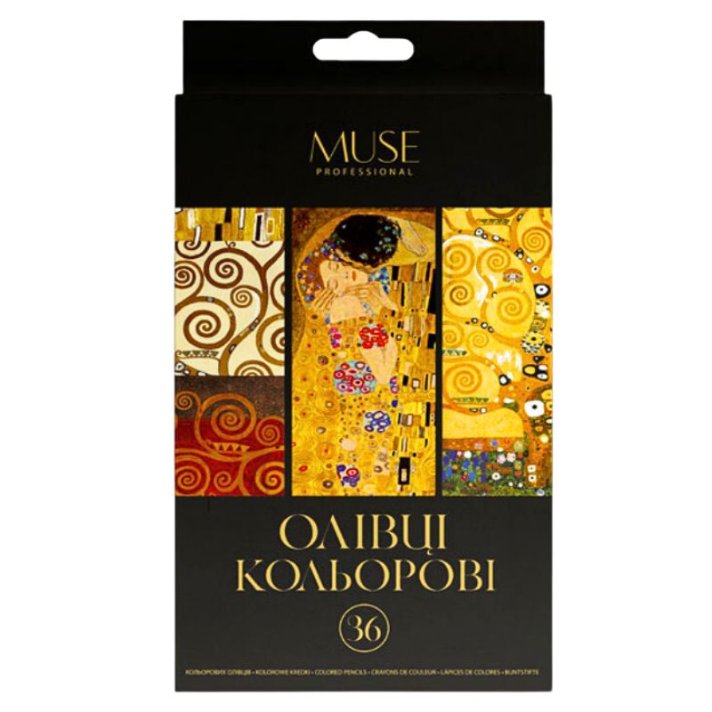Colored pencils "MUSE" 36 pcs. /107M-36/ three-sided, chinka (1/4)