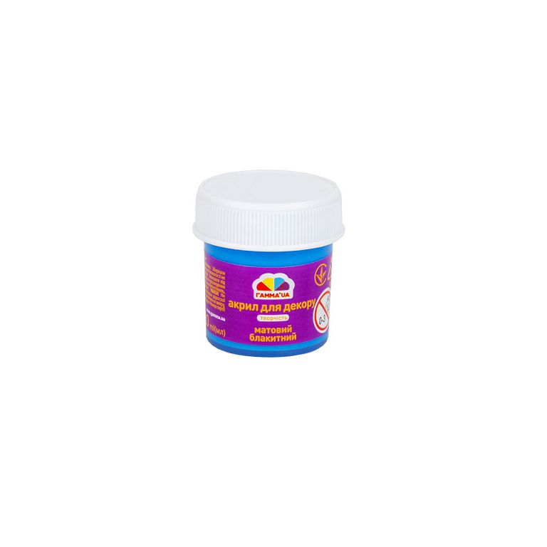 ACRYLIC for decoration "GAMMA'UA" /401517/ Blue, matte, 20ml (1/10/60)