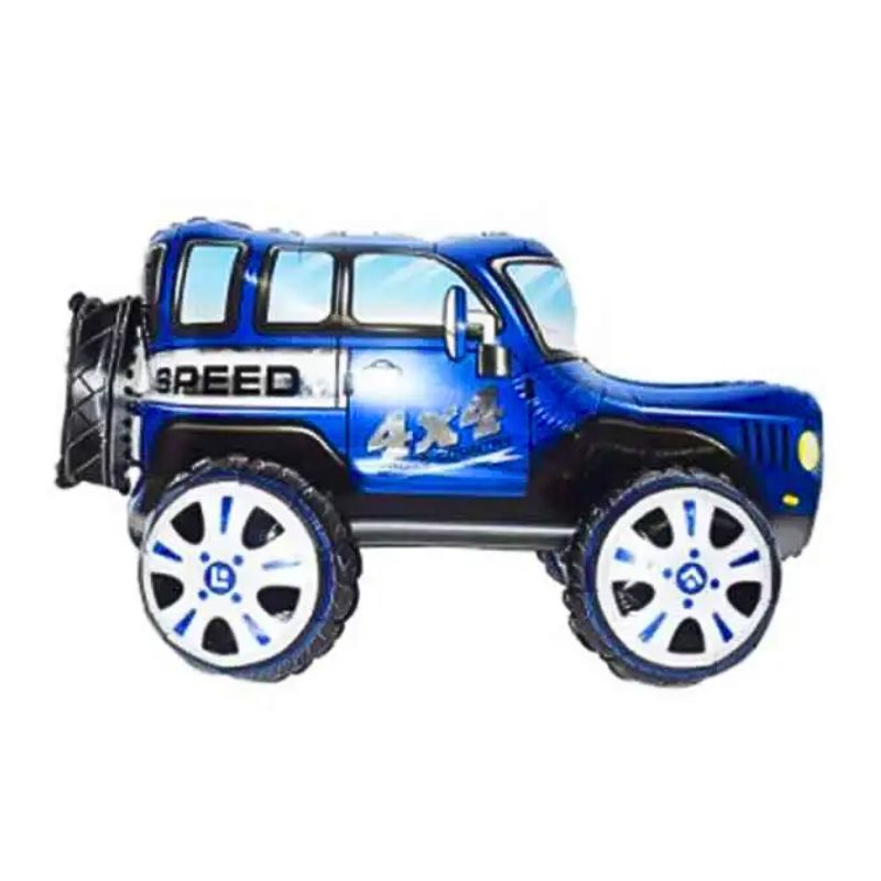 Foil ball "WB" /YY-F0667/ "Jeep" 35*65cm 3D, shaped, blue