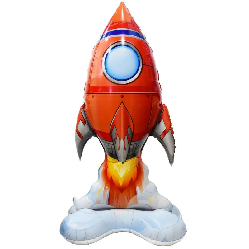 Foil ball "WB" /YY-F0976/ "Rocket" 129*79cm 3D, shaped