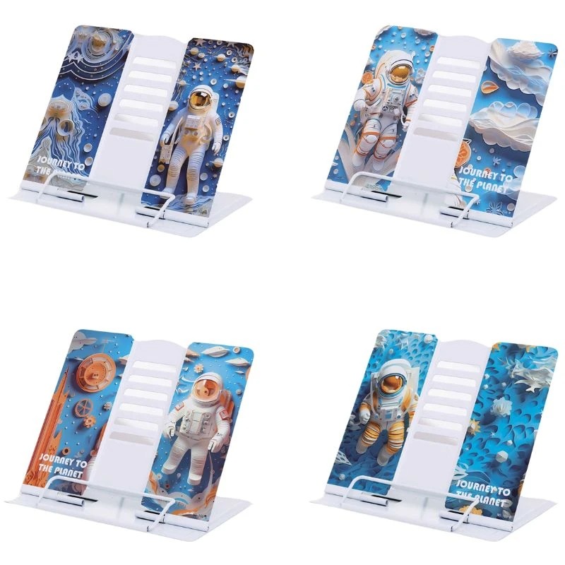 Підставка для книжок металева "JO" /DSCN3070-S/ "Космонавт" 15,2*12,7*15,2см, мікс (1/48/96)