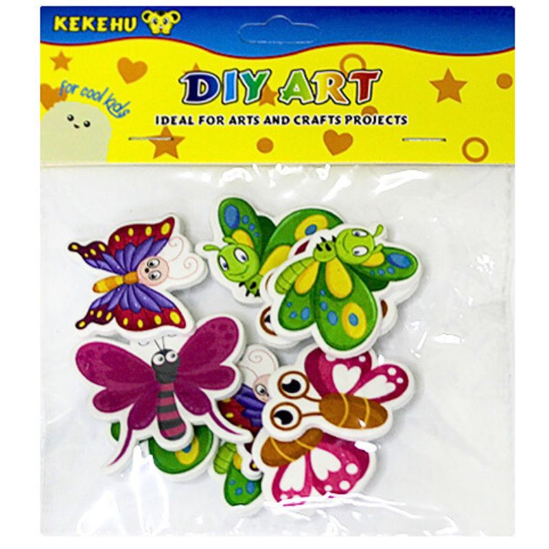 Stickers "WB" /11109/ EVA colored, 5g. "Butterflies" 12pcs/pack (12)