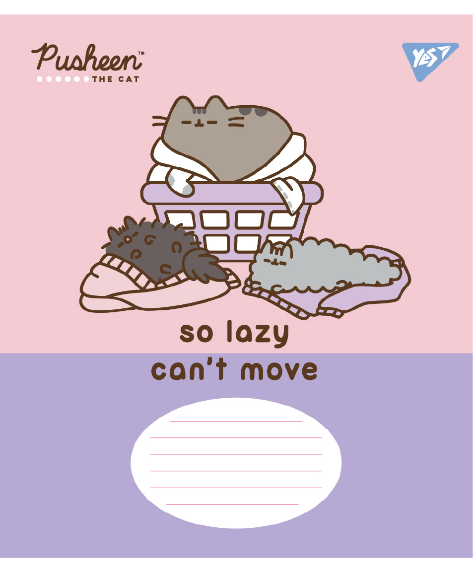 Student's notebook "YES" 18 sheets == /767616/ "Pusheen The Cat" (25/400)