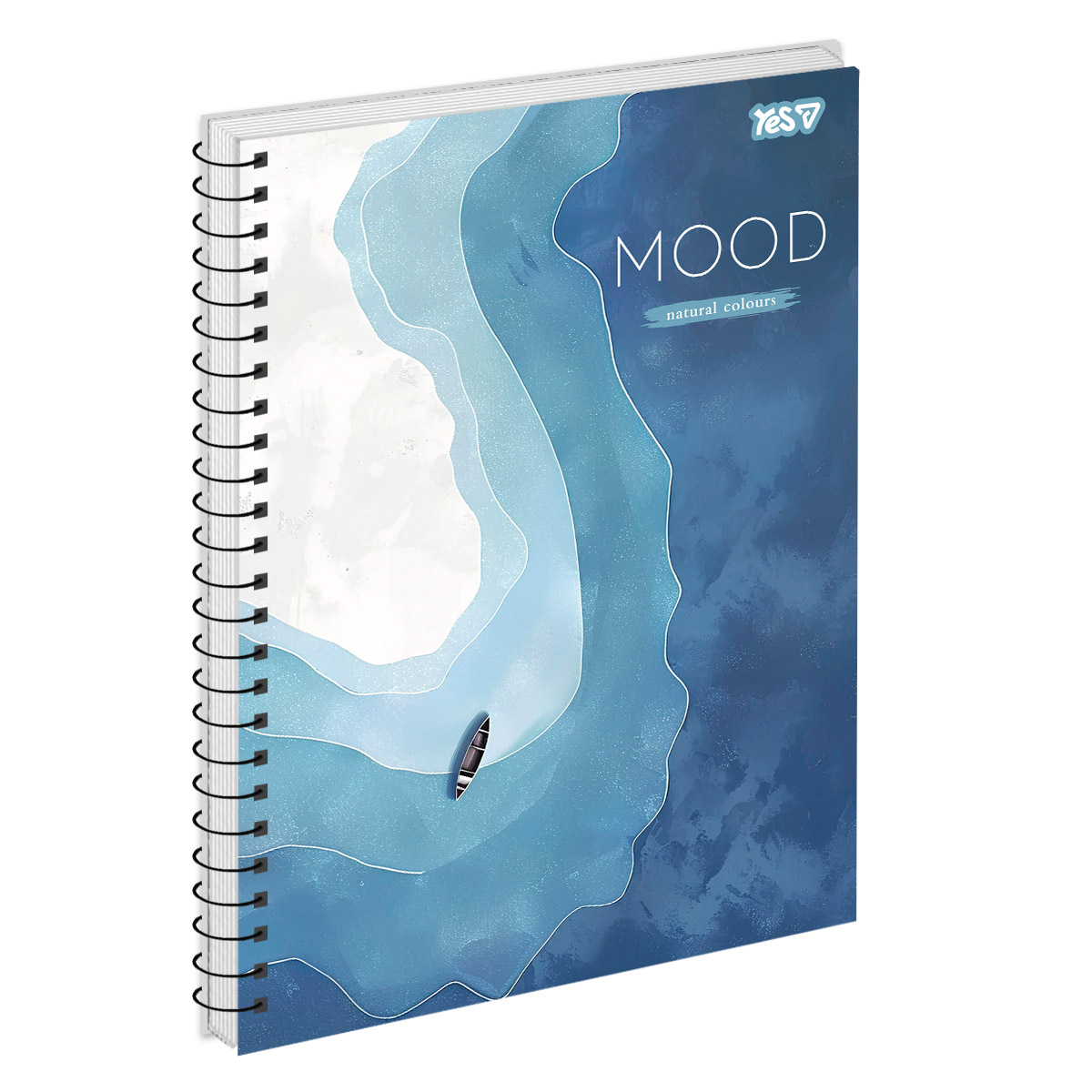 Notebook A4/80 spiral "YES" /152454/ "Ocean Breeze" (1/56)