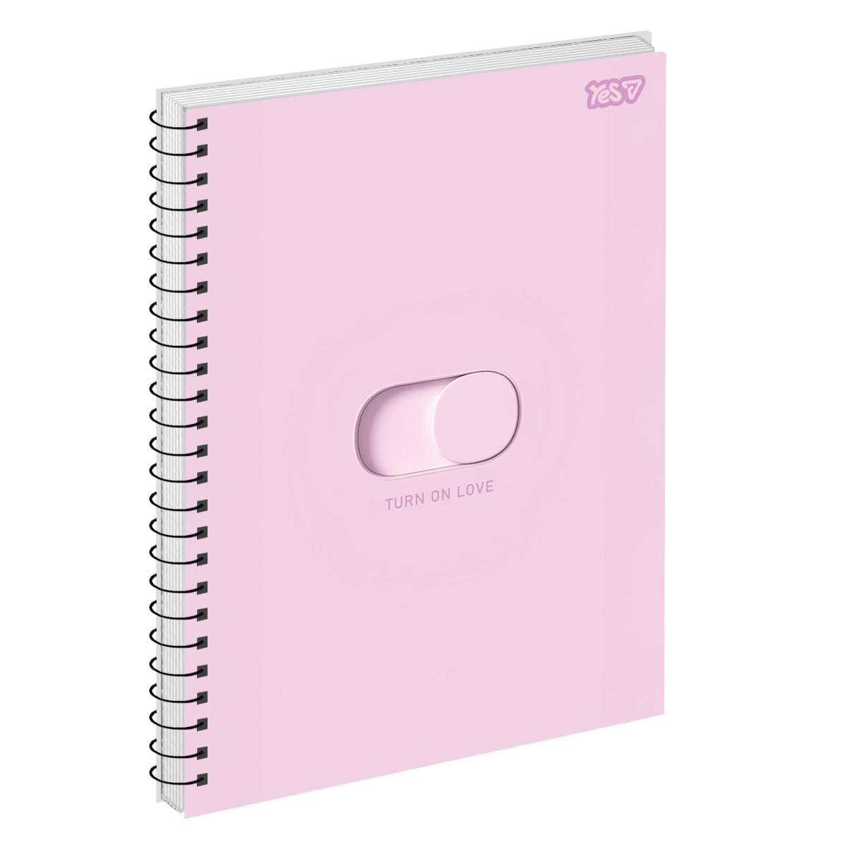 Notebook A4/80 spiral "YES" /152378/ "Heart pulse" (1/56)