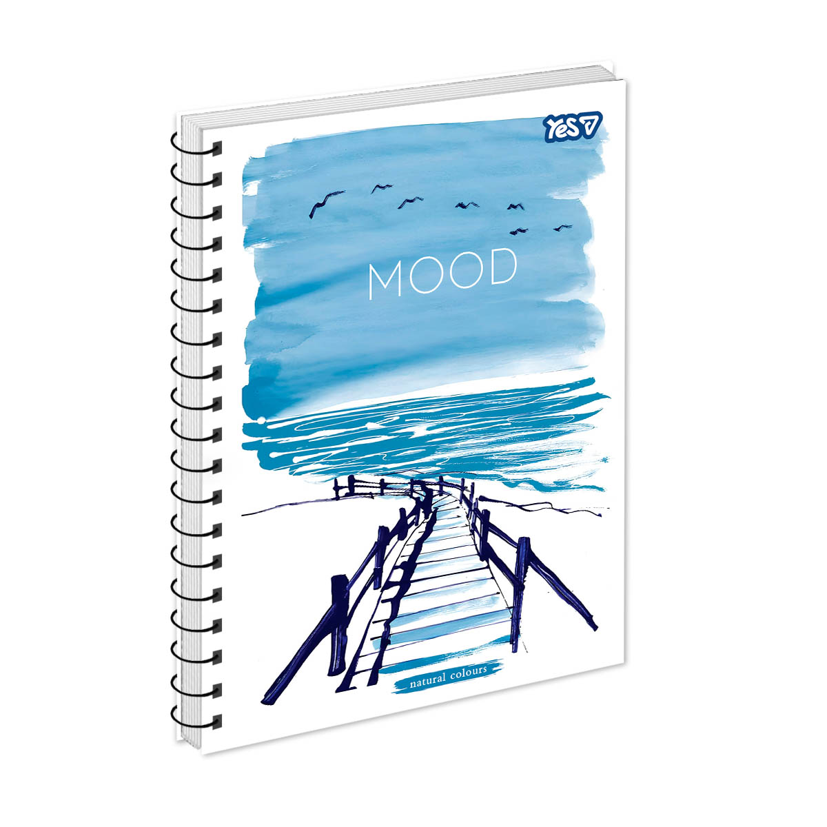 Notebook A5/80 spiral "YES" /152316/ "Mood" (1/60)