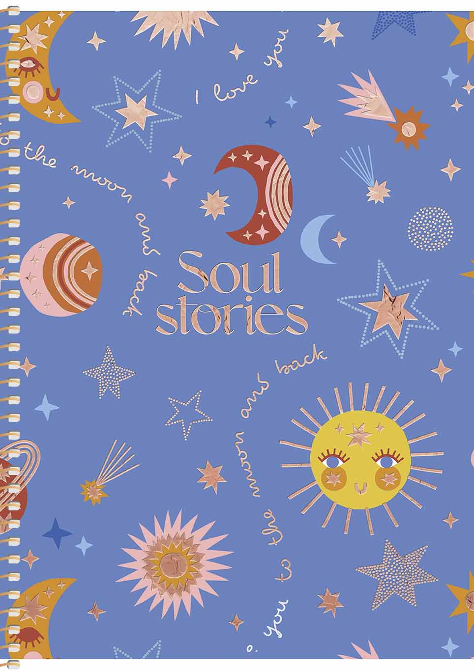 Notebook "Genius" /B5-SC-080-6122K/ 80 sheets # gold. spiral, PC, mat/lam + embossing, 90g/m2 (4/56)