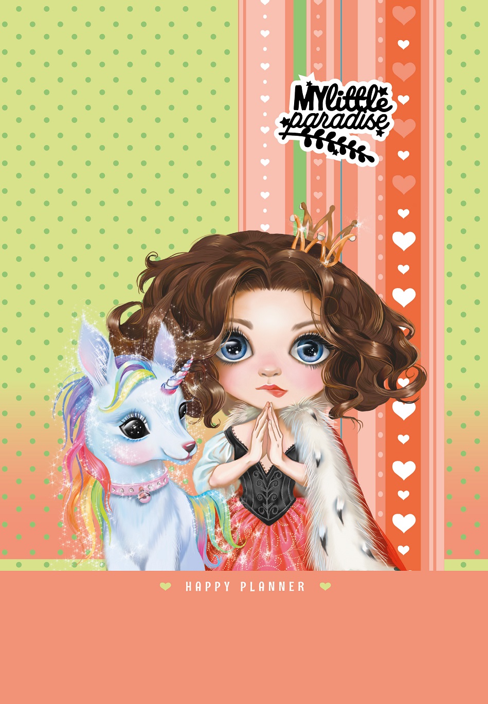 Блокнот "HAPPY PLANNER" 135х197/96арк "ASH" мат.лам.,виб.лак,гліттер, ТВ. Обкл. диз.2166 (1/10