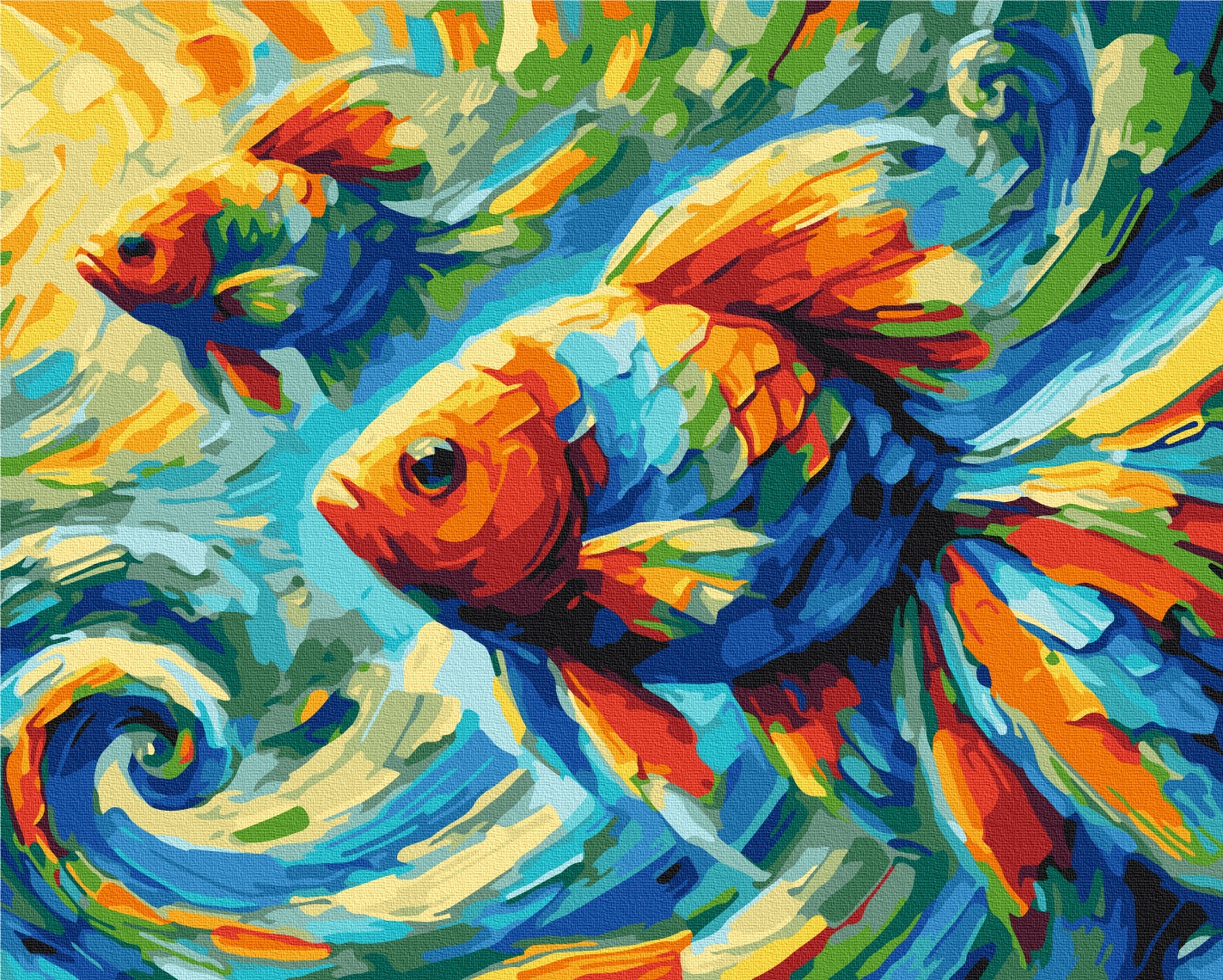Картина за номерами "Brushme" /BS54161/ "Рибки" 40*50см