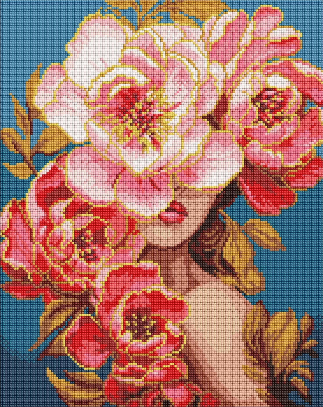Diamond mosaic "Ideyka" /AMO8004/ "Flowering grace" 40*50cm