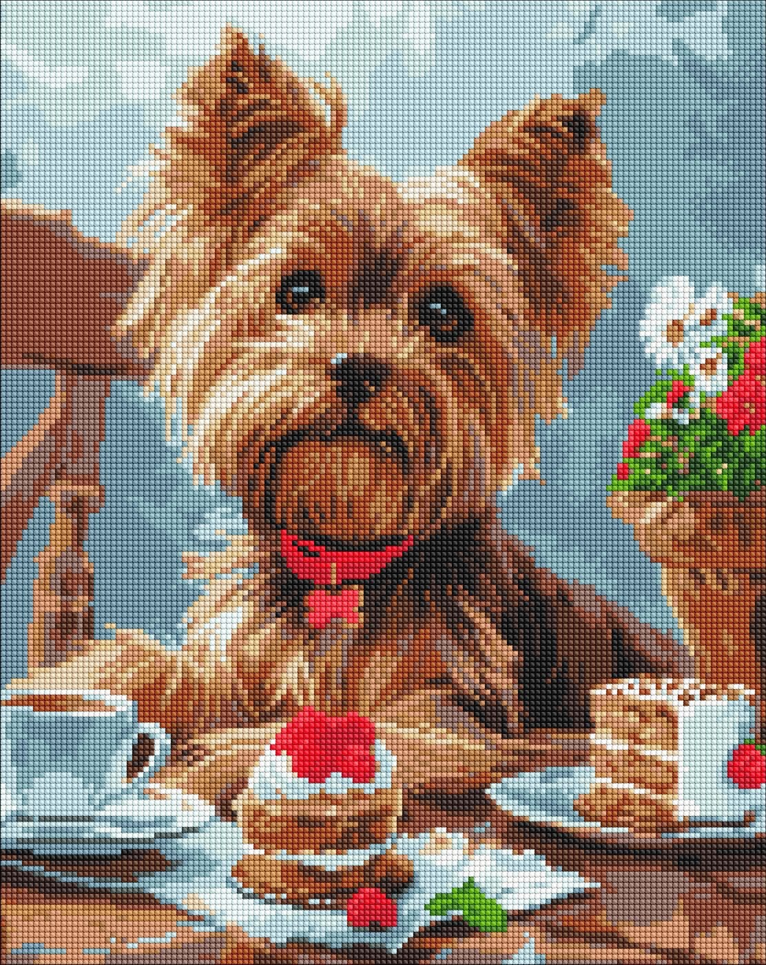 Diamond mosaic "Ideyka" /AMO8042/ "York Tea Party" 40*50cm