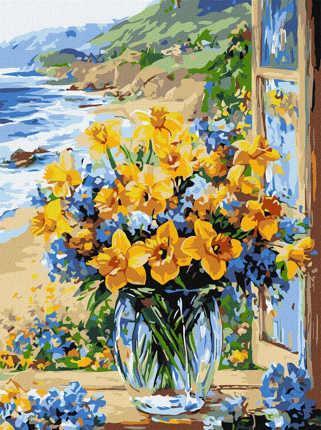 Painting by numbers "Ideyka" /KHO3301/ "Flower Coast" 30*40cm