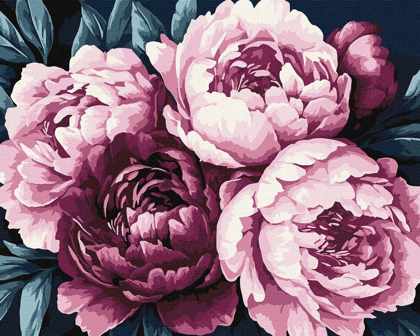 Painting by numbers "Ideyka" /KHO3306/ "Tender Petals" 40*50cm