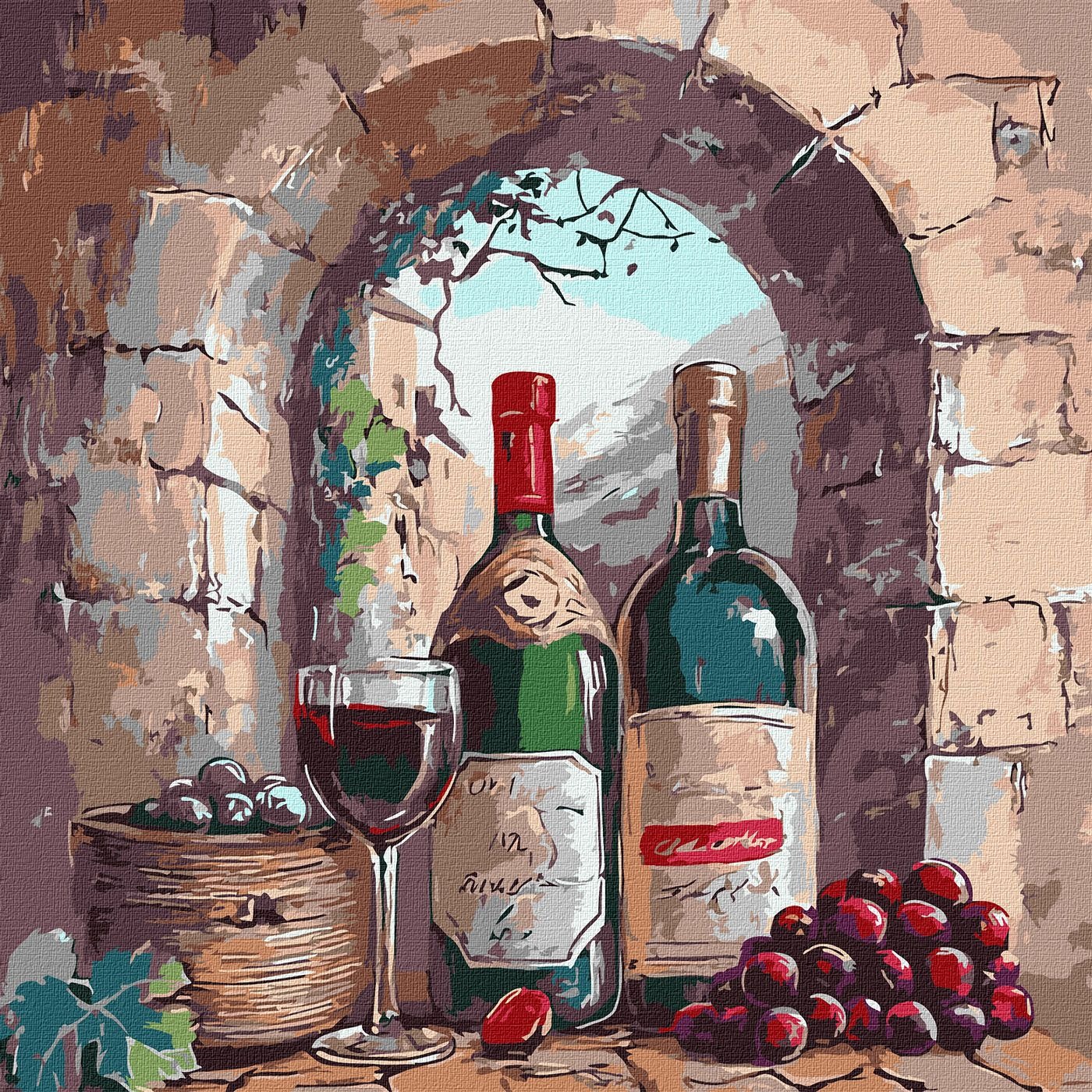Painting by numbers "Ideyka" /KHO5729/ "The taste of aging" 40*40 cm