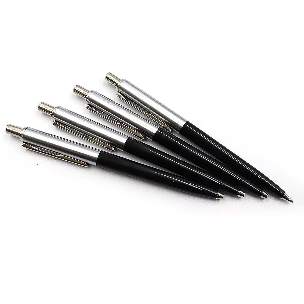 Pen ball machine "Luxor" /1125/ "Star" metal, black/chrome. case blue (10/500)