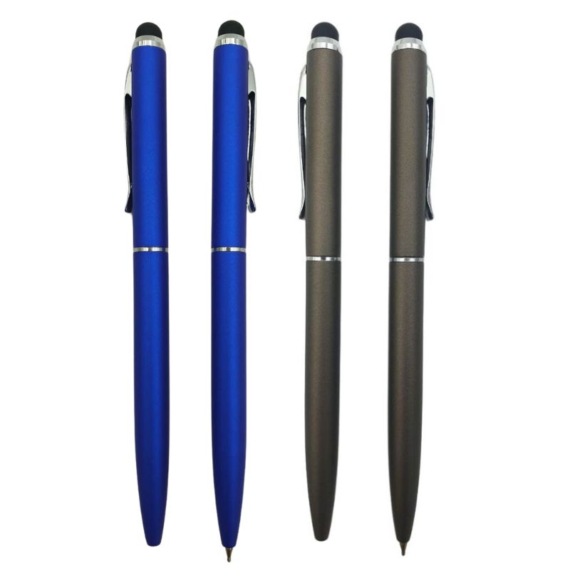 Rotary ballpoint pen "LUXOR" /2929/2930/ "Premier-Touch Pen" metal, stylus, body: blue, gray, mix (10)