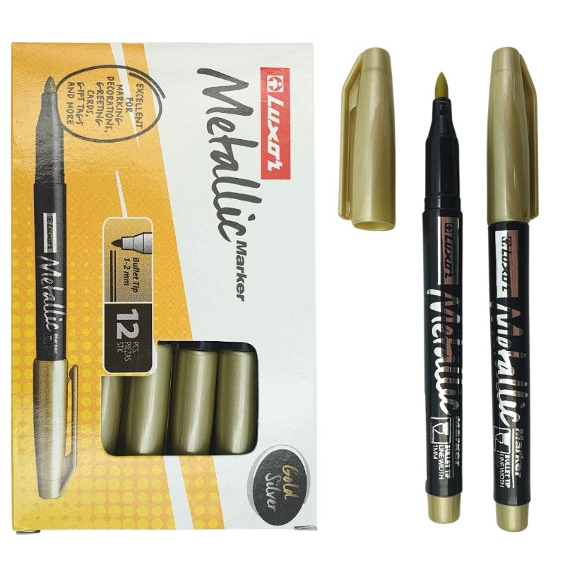 Marker "Luxor" /3485/ Metallic Gold, 1-2mm, gold (12/144)