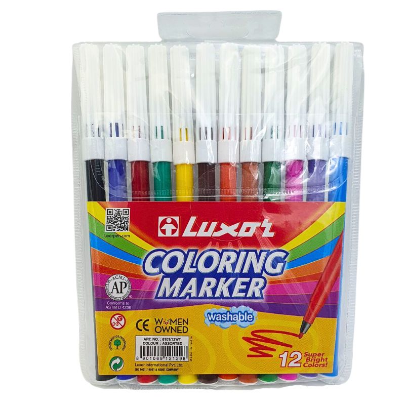 Felt-tip pens "Luxor" 12 pcs. /6101/12WT/ water base (1/12/144)