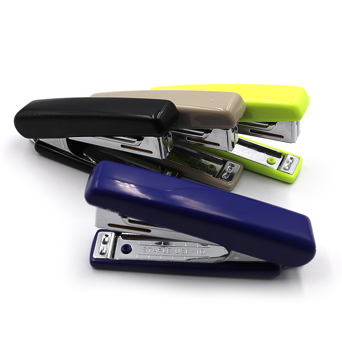 Stapler "Kangaro" /HD-10E/ #10 20 sheets. depth 48mm, length 90mm, anti-stapler, plastic mix (1/10/120)