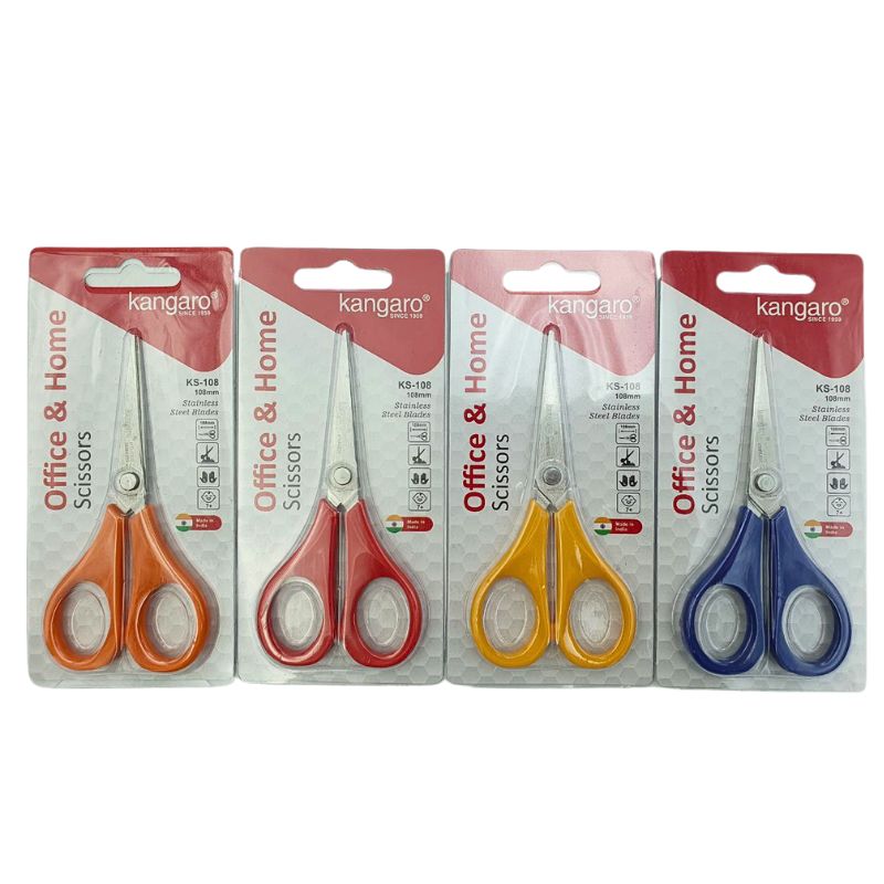 Office scissors "Kangaro" /KS-108/ 108mm mix (1/12/360)