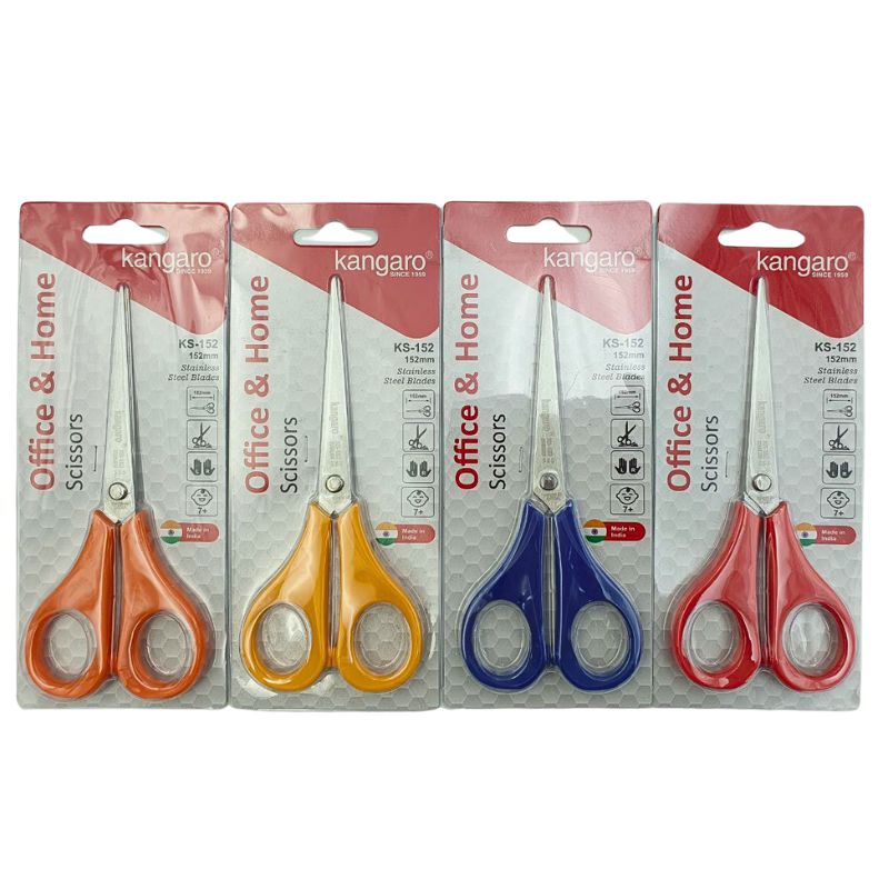 Office scissors "Kangaro" /KS-152/ 152mm mix (1/12/240)