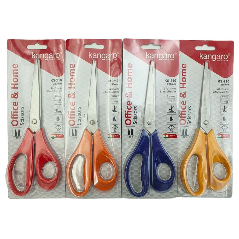 Office scissors "Kangaro" /KS-210/ 210mm mix (1/12/144)