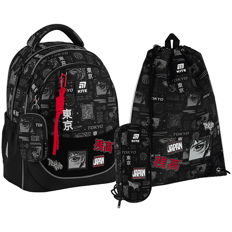 "Kite" set /SET_K25-700M-3/ backpack + pencil case + shoe bag 700 Tokyo (1/6)