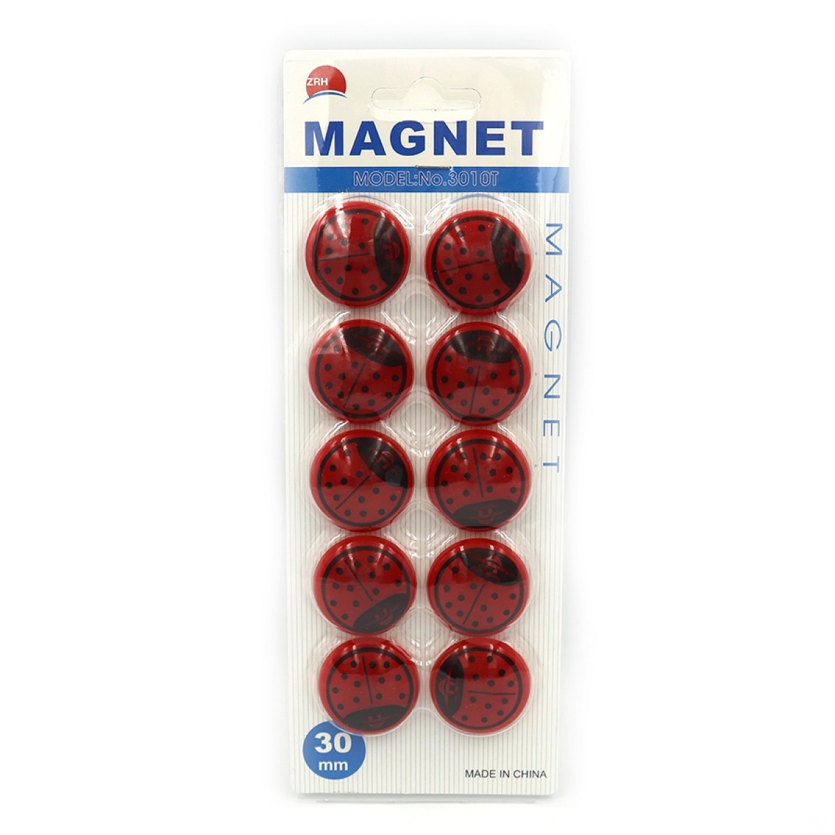 Magnets "JO" /DSCN1564/ "Sun" 3 cm, 10 pcs/blister (1/100)