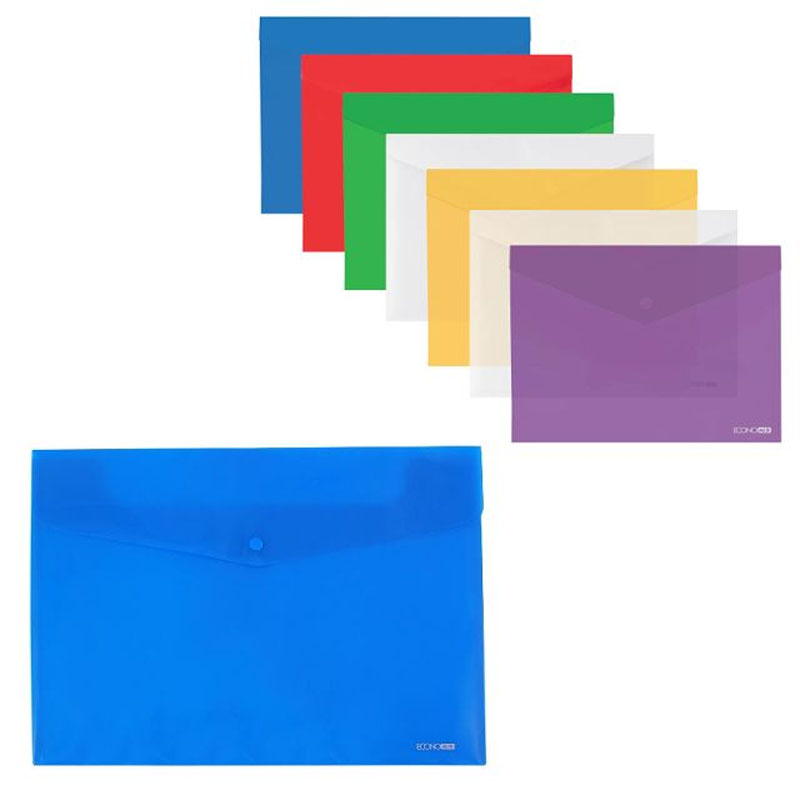 Button-envelope folder A3 "ECONOMIX" /E31317/ color mix (12/120)