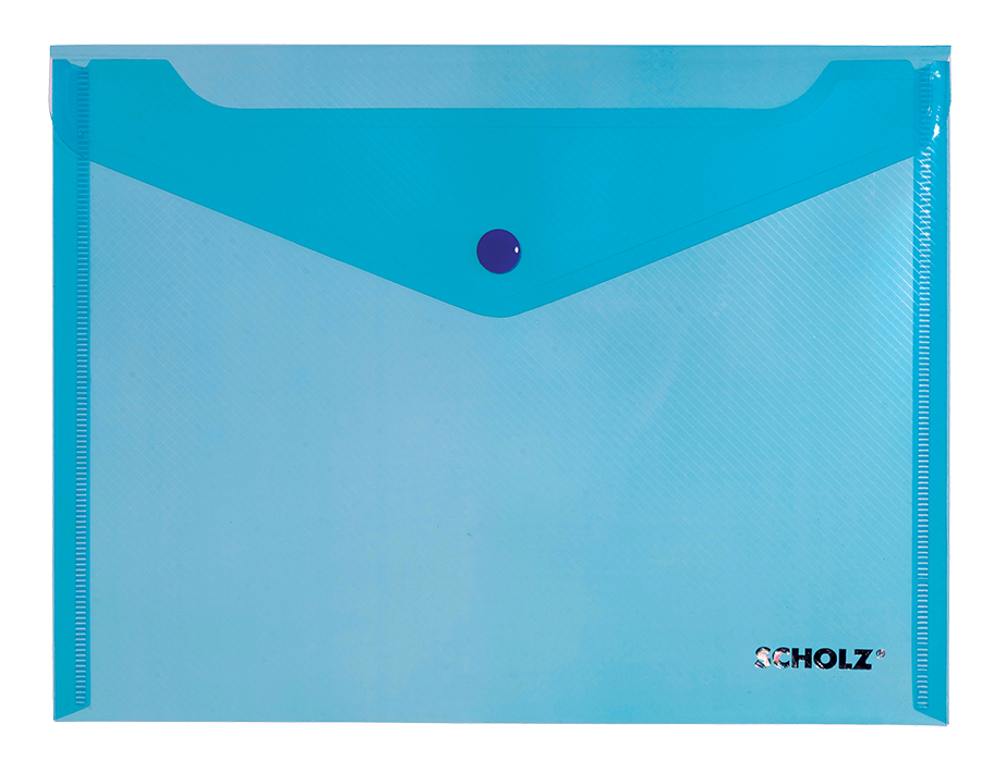Folder-envelope on A4 button "SCHOLZ" /03500/ pros. Blue (12/240)