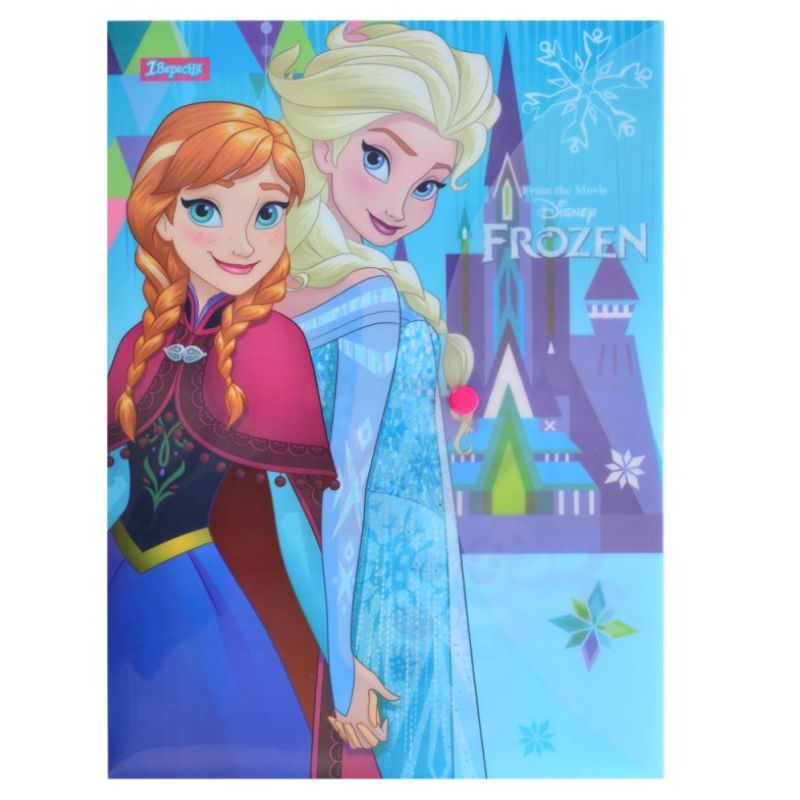 Button-envelope folder A4 "1B" /491333/ "Frozen" (12/60)
