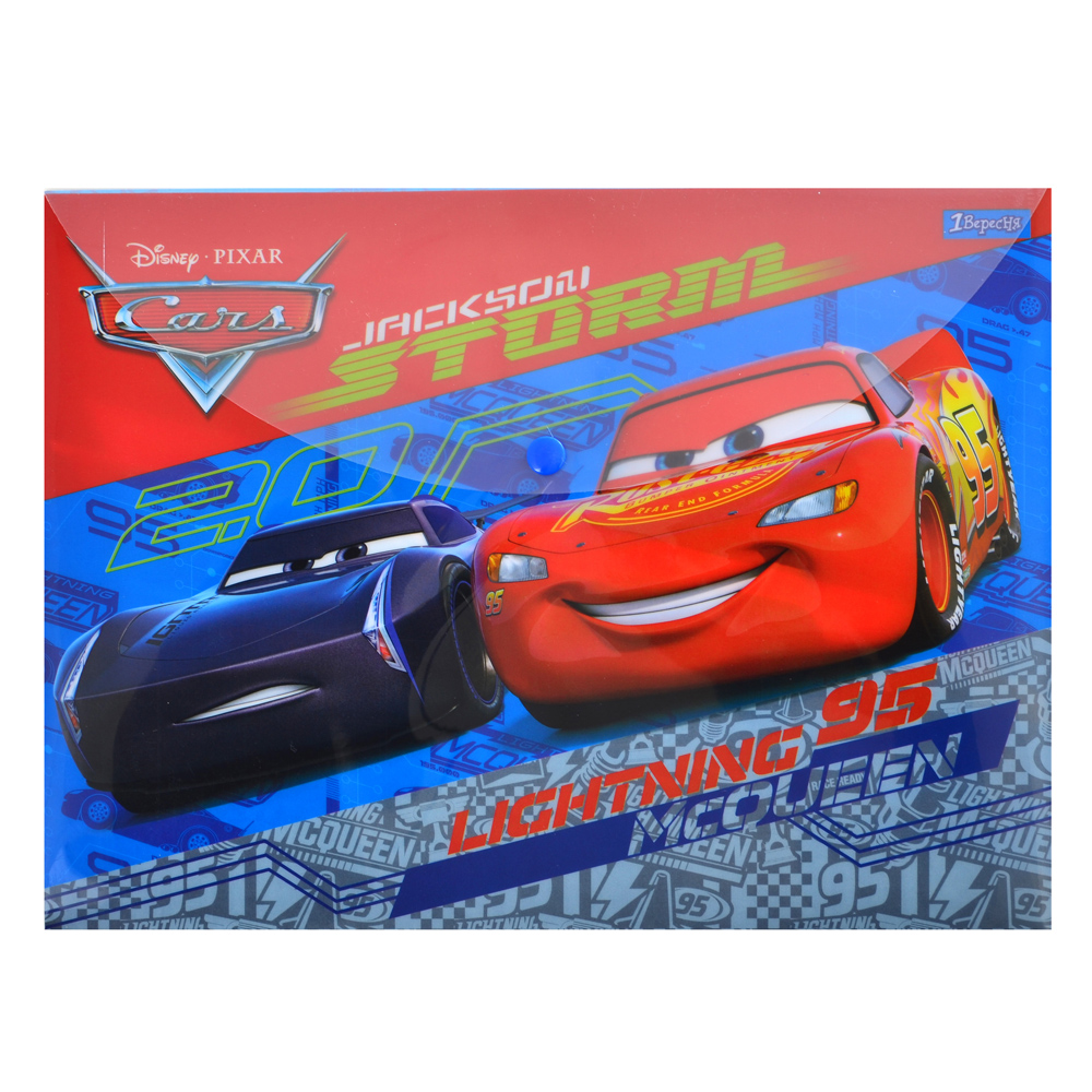 Button-envelope folder A4 "1B" /491349/ "Cars" (12/60)
