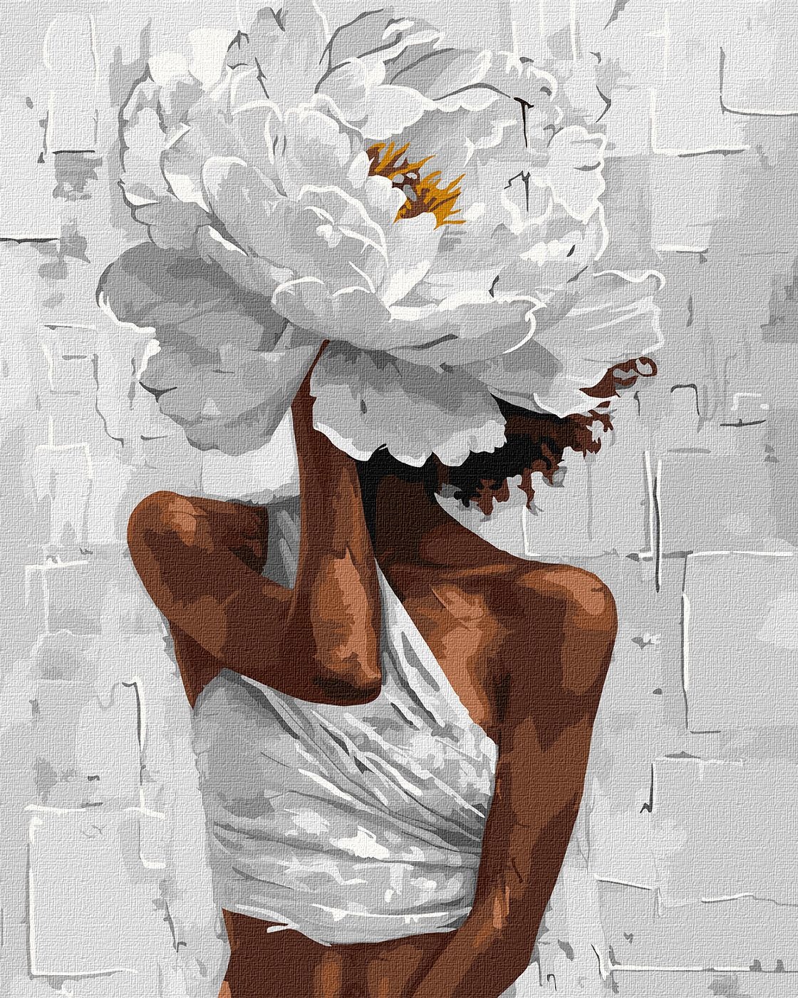 Painting by numbers "Ideyka" /KHO8503/ "Flower image" 40*50 cm