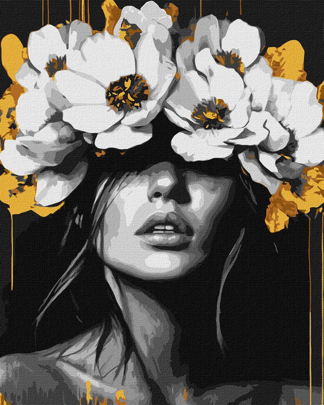 Painting by numbers "Ideyka" /KHO8506/ "Petal Harmony" 40*50cm
