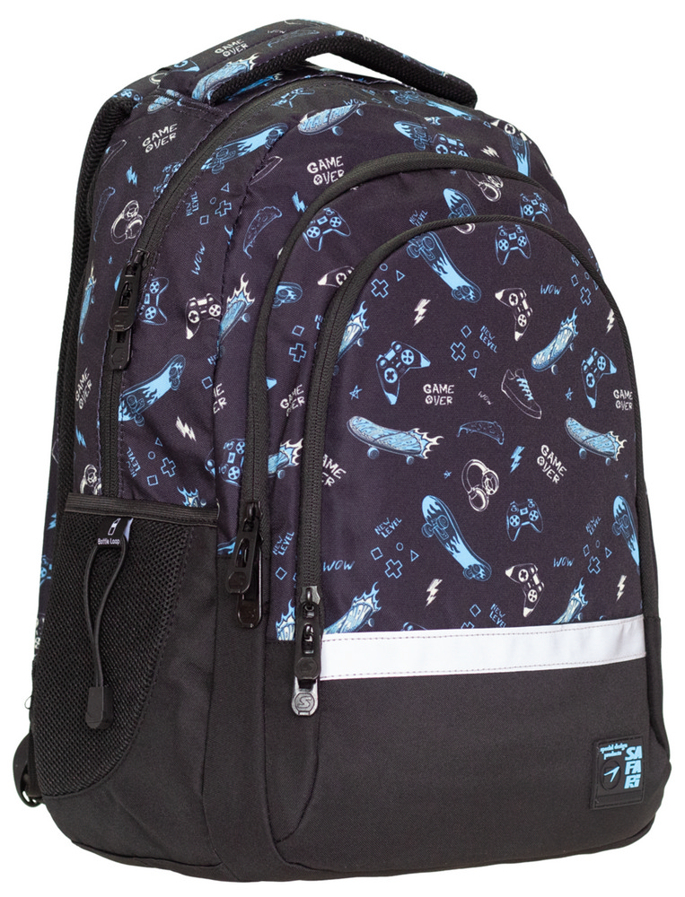 Backpack "SAFARI" /25-183M-2/ 3 compartments, 42x29x16cm