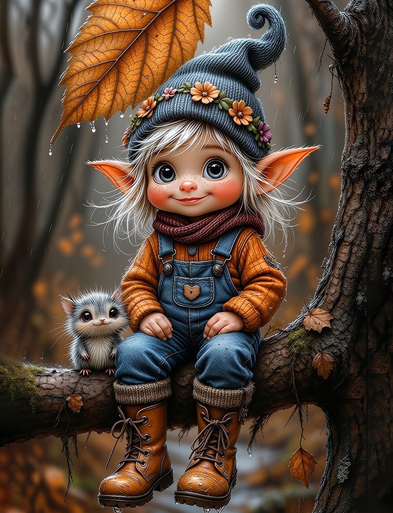Diamond mosaic "Go to art" /177461/ 5D "Forest fantasy" 23*30cm