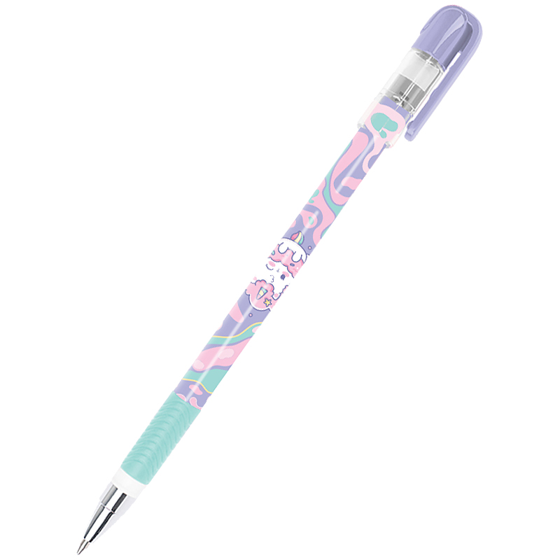 Pen "Write-erase" "Kite" /K24-068-2/ "Rainbow Catcorn" blue (28/1344)