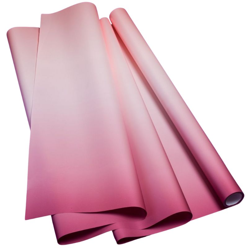 Плівка пакувальна "Unison" /PPG-10/ перламутрова Pastel Diamont silk Gradient 60см*7м, пюсовий та жимолість